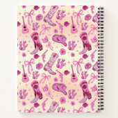 Cute Coquette country girl aesthetic pattern Notizblock (Rückseite)