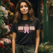 Cute Coquette Pink Gingham XOXO Valentine's Day T-Shirt