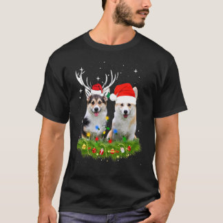 Cute Corgi Christmas Christmas Lights Pajama T-Shirt