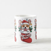 Cute Corgi Christmas Mug – Paw-liday Cheer Coffee Kaffeetasse (Mittel)