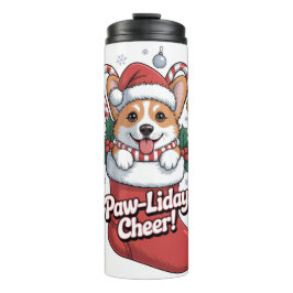 Cute Corgi Christmas Mug – Paw-liday Cheer Coffee  Thermosbecher