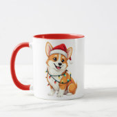 Cute Corgi Christmas Santa Pet Dog Lover Tasse (Links)
