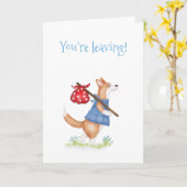 Cute corgi corgi leaving card karte (Gelbe Blume)