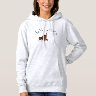 Cute Corgi Damen Herbststimmung Hoodie