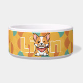 Cute Corgi Dog Bowls, Funny Pattern Puppy  Napf (Vorderseite)