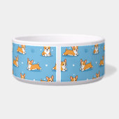 Cute Corgi Dog Bowls | Personalized Puppy Napf (Rückseite)