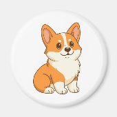 Cute Corgi Dog Magnet (Vorne)
