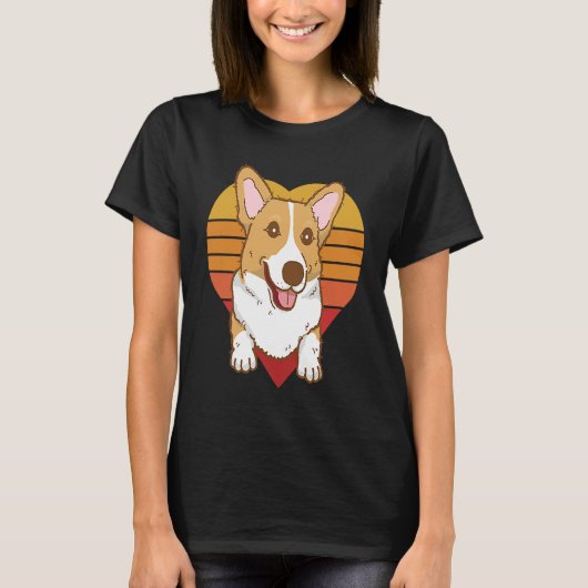 Cute Corgi Dog T-Shirt (Vorderseite)