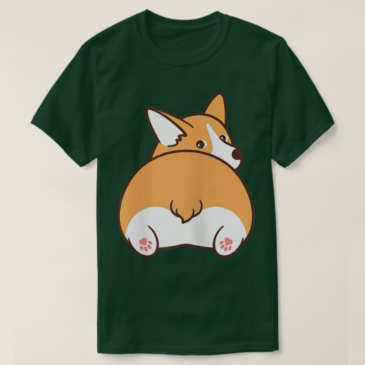 Cute Corgi Dog  T-Shirt (Design vorne)