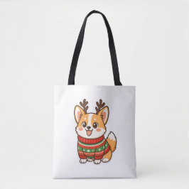 Cute Corgi Dog Ugly Christmas Sweater Holiday Swea Tasche