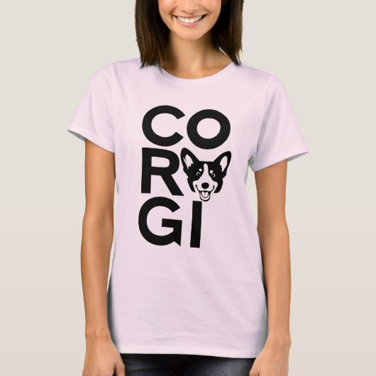 "Cute & Corgi Proud" T-Shirt (Vorderseite)