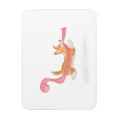 Cute corgi puppy stealing toilet roll magnet (Vertikal)