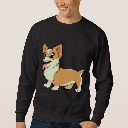 Cute Corgi Sweatshirt (Vorderseite)