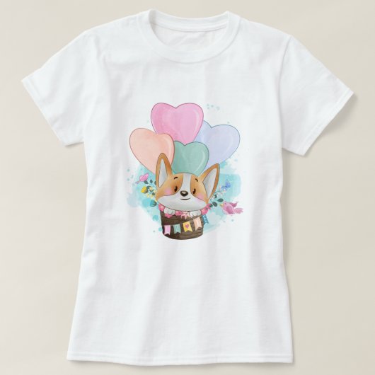 Cute Corgi T-Shirt (Design vorne)