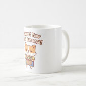 Cute Corgi With Vegetables Support Your Local Farm Kaffeetasse (VorderseiteRechts)