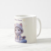 Cute Cosmic Cat Mug – Pastel Galaxy Kitten Kaffeetasse (VorderseiteRechts)