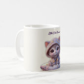 Cute Cosmic Cat Mug – Pastel Galaxy Kitten Kaffeetasse (Vorderseite Links)