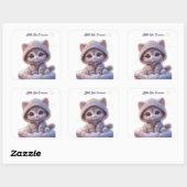 Cute Cosmic Cat Sticker (Blatt)