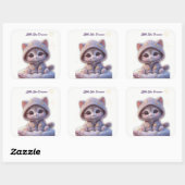 Cute Cosmic Cat Sticker (Blatt)