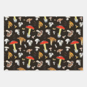 Cute Cottagecore Forest Mushrooms Geschenkpapier Set (Vorderseite 3)