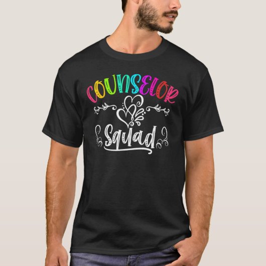 Cute Counselor Squad Back To School Teacher Mens W T-Shirt (Vorderseite)