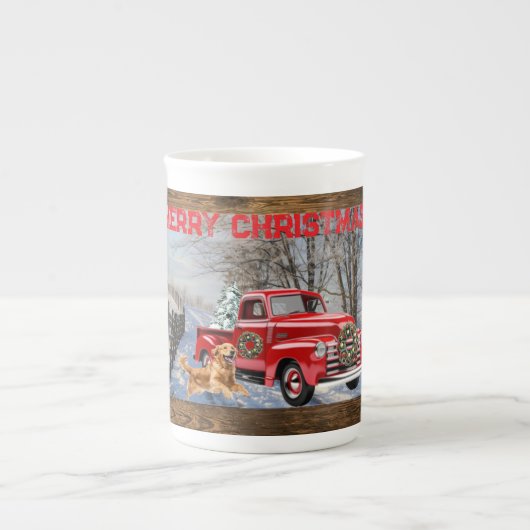 Cute Country Christmas Holiday Farm Specialty Mug  Porzellantasse (Vorderseite)