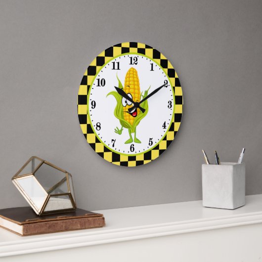 cute country corn wall decor große wanduhr (Büro)