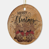 Cute Country Gingerbread Keramik Ornament (Links)