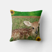 Cute Country Living Deer Throw Pillow Kissen (Rückseite)