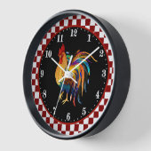 cute Country rooster Farmhouse decor Uhr (Winkel)