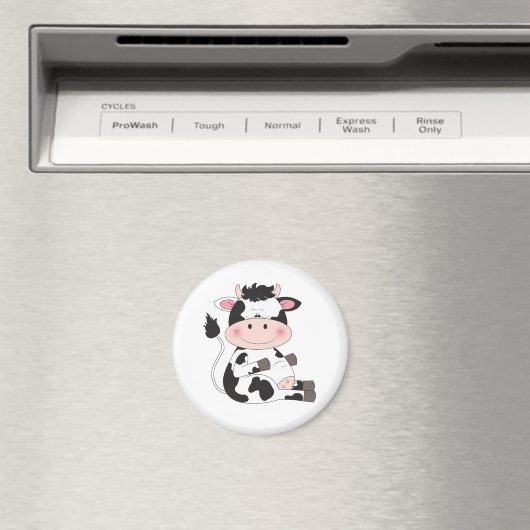 Cute Cow Cartoon Magnet (In Situ (Geschirrspüler))