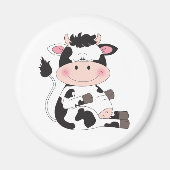 Cute Cow Cartoon Magnet (Vorne)