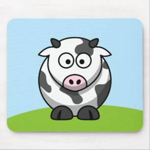 Cute Cow Cartoon Mousepad
