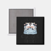 Cute Cow Couple This Is Our Cuddle Magnet (Vorderseite/Rückseite)