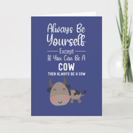 Cute Cow Lover Cards Funny Farm Animals Humor Karte
