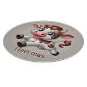 Cute cow lovers customizable schneidebrett (Ecke)
