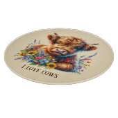 Cute cow lovers customizable schneidebrett (Ecke)