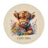 Cute cow lovers customizable schneidebrett (Vorderseite)
