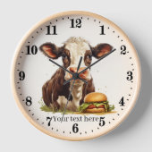 cute cow lovers kitchen uhr (Vorderseite)