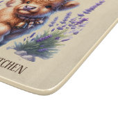 Cute cow lovers kitchen welcome schneidebrett (Ecke)