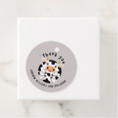 Cute Cow Moo Rustic Farm Party Animal Ball Geschenkanhänger (Beispiel)