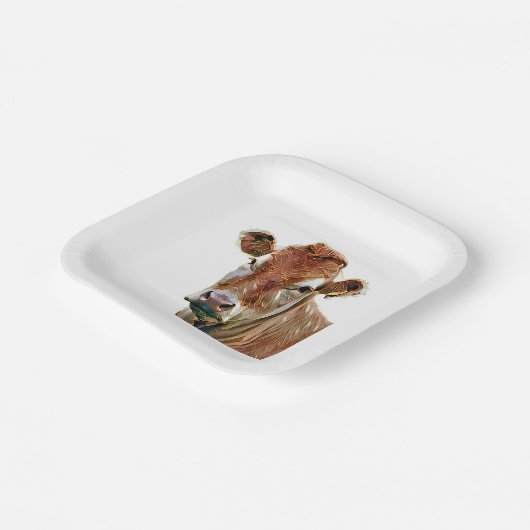 CUTE COW PAPPTELLER (Gewinkelt)