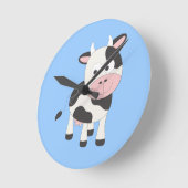 Cute cow runde wanduhr (Winkel)