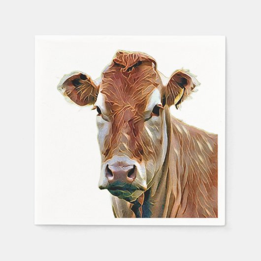 CUTE COW SERVIETTE (Vorderseite)
