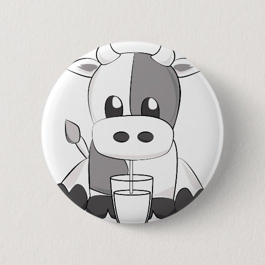 Cute cow - weiche Kuh Button (Vorderseite)