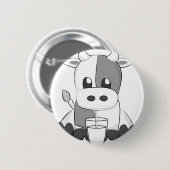 Cute cow - weiche Kuh Button (Vorne & Hinten)