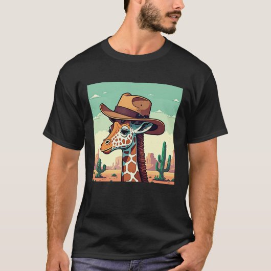 Cute Cowboy Giraffe T-Shirt | Giraffe (Vorderseite)