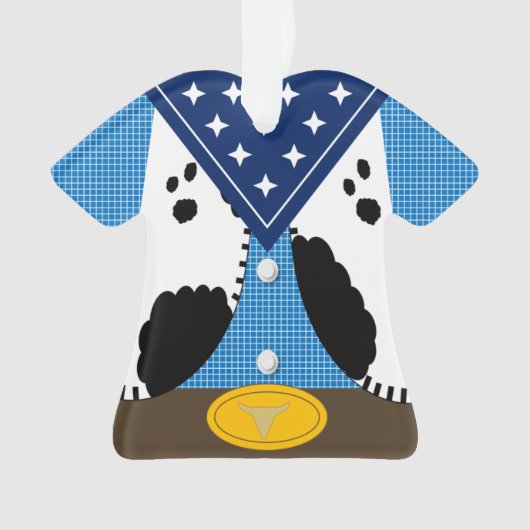 Cute Cowboy Personalized Ornament (Vorderseite)