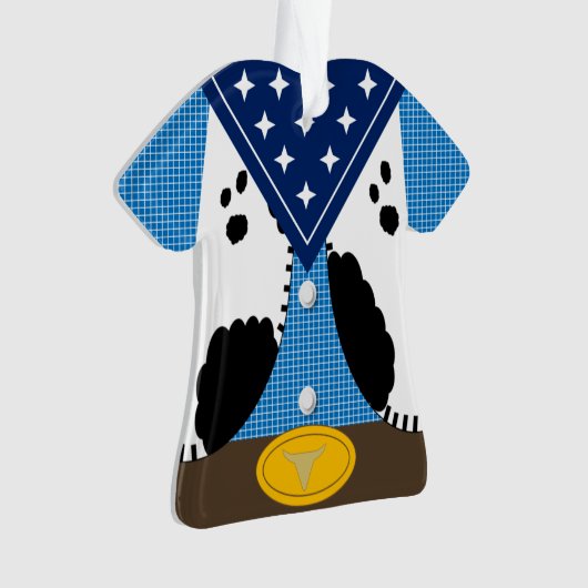 Cute Cowboy Personalized Ornament (Vorderseite)