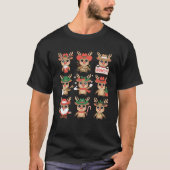 Cute Cowboy Reindeer Christmas Holiday Howdy Swea T-Shirt (Vorderseite)